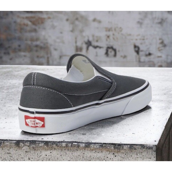 VANS Off The Wall Asher Gray Canvas Skate SB Shoes Mens 11.5 NEW Fast Ship main image 5